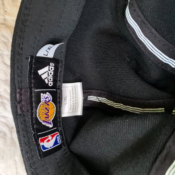 Adidas Los Angeles Lakers Flex Fitted Hat Size L/XL - Picture 5 of 6